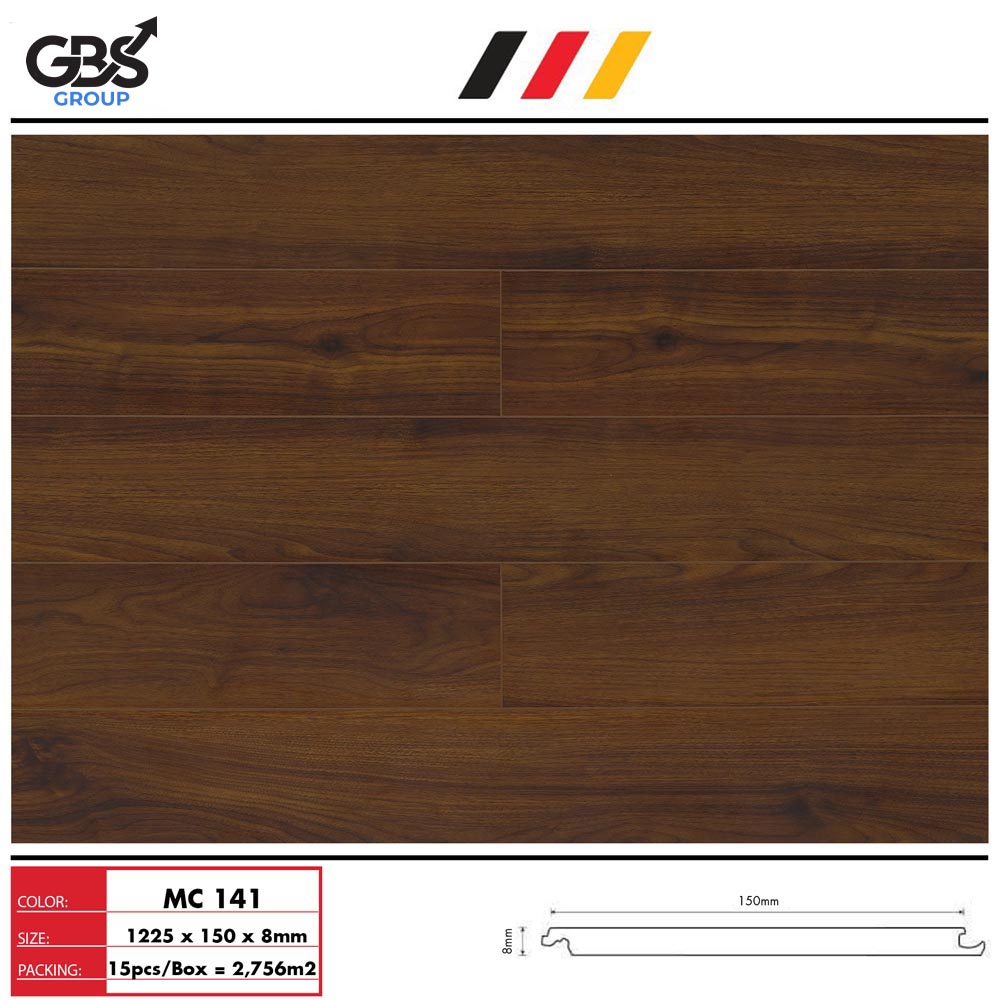 SÀN GỖ 8mm GBS – MC141